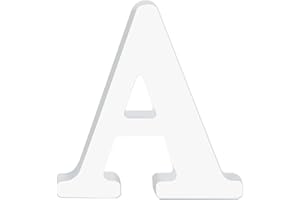 YQWIN White Wood Letters for Wall Decor - Unfinished Paintable Alphabet Marquee Letters - Decorative Standing for Home Weddin