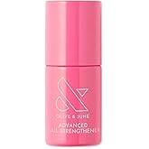 Olive &amp; June Advanced Nail Strengthener, 0.45 fl oz | Helps prevent chipping and breaking; European larch wood formula; wear alone or under polish; vegan