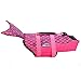 WOpet Dog Life Jacket Size Adjustable Dog Lifesaver Safety Vest (L, Pink)