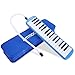 ammoon Melodica 32 Keys Piano Instrument with Carry Case for Music Lovers Beginners Kids - Blue