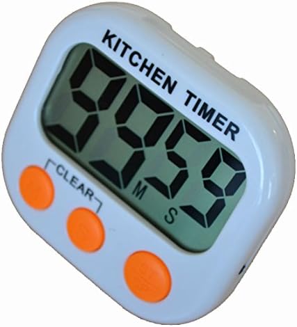 Niceroker LCD Digital Kitchen Cooking Clock Count-down up Loud Alarm Timer Orange