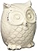 Distressed White Owl Figurine 4.62x4.75x6.5