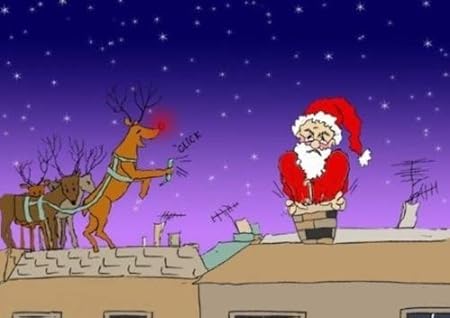 Babbo Natale Bloccato Nel Camino Stagionale Simpatico Ed Umoristico Di Auguri Di Natale Amazon It Casa E Cucina