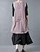 Mordenmiss Women's New Front Buttons Sleeveless Clothing Hi-Low Hemline Blouse gray purple, One Size