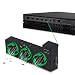 Xbox One X Cooling Fan-External Intelligent Control USB Cooler- 3 Radiator Fans Offer Quiet Efficient Heat Removal for Xbox One X Game Console Controller-Black primary