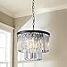 Saint Mossi 6-Lights Crystal Chandelier Modern Farmhouse Chandelier,Crystal Pendant Light Fixtures in Farmhouse Pendant Light Style,H14 x D18,Chain Adjustable