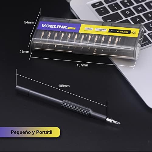 Destornilladores Precisión, 25 en 1 Kit Destornilladores Pequeños with 24 Puntas, Juego Destornilladores Precision for Mobile Phone, Smartphone, Game Console, Tablet, PC