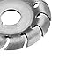 65mm Wood Shaping Disc Wood Carving Disc 16mm Bore 12 Teeth Extreme Shaping Disc for 100 Angle Grinder Woodworking Tool