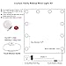 Lvyinyin Vanity Lights Kit Hollywood Style Makeup LED Light Bulbs with Stickers Attached to Bathroom Wall or Dressing Mirrors, Dimmable Switch, Power Plug, 10 Lights Daylight, Mirror Not Included