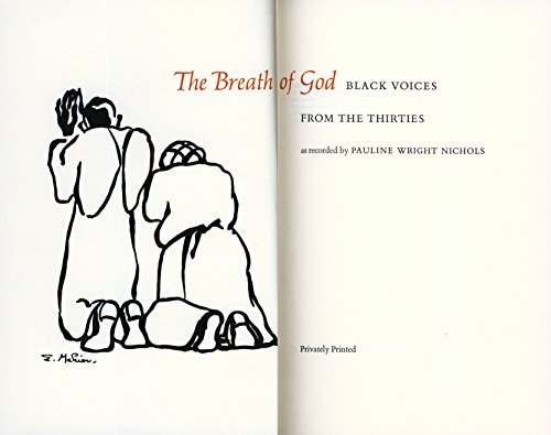 The Breath of God: Black Voices From the Thirties