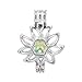 Vie Jeune 10pcs Sunflower Pearl Cage Bright Silver Beads Cage Locket Pendant Jewelry Making-For Oyster Pearls, Essential Oil Diffuser, Fun Gifts (Sunflower)