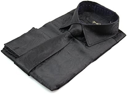 By Neki Mens Paisley Silk Satin Look Dress Shirt Formal S M L XL XXL 3XL 4XL