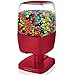 SHARPER IMAGE Motion Activated Candy Dispenser for Small Gumballs, Nuts, Snacks, Touchless Hands-Free Sensor Detector Easy Fill Treat Canister for Kids/Adults, Battery Operated for Home/Office (Red)