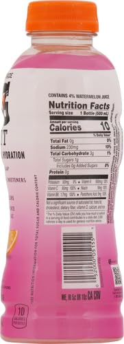 GATORADE FIT CITRUS BERRY ELECTROLYTE BEVERAGE, 16.9 FL OZ BOTTLES, 12 PACK