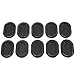 Red Hound Auto 10 Floor Drain Plugs Compatible with Jeep Wrangler TJ 1999-2006 - 2 Inches x1-3/8 Hole - Rubber Cover Oval