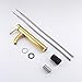 KES cUPC NSF Certified BRASS Faucet Bathroom Sink Brass Single Hole Single Handle Lavatory Faucet Wash Basin Faucet Tap Lead-Free, Titanium Gold, L3100BLF-4