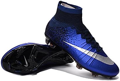 MonicKruh Shoes Mens Football Mercurial Superfly CR7 FG Royal Blue Soccer Boots Size US11