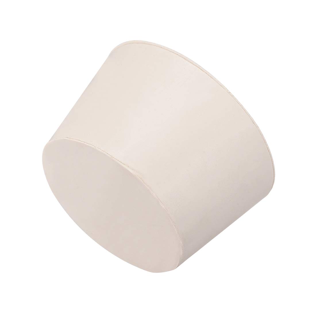 Photo 1 of uxcell White Tapered Shaped Solid Rubber Stopper for Lab Tube Stopper Size 11