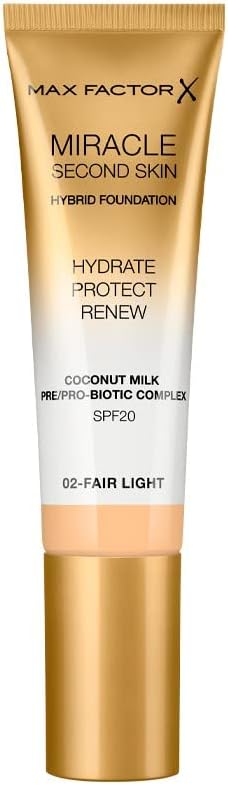 Max Factor Miracle Second Skin Hydrating Foundation Fair-Light 30 ml