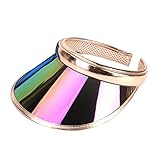 UV Visor Sun Hat for Outdoor Sun Protection UV Cap Beach Hat Sport Cap Headwear(Golden)