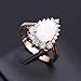ZIS New Design White Fire Opal Water Drop 18K Gold Plated CZ Stone Engagement Jewelry Rings (7)