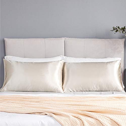 Bedsure-Satin-Pillowcase-for-Hair-and-Skin-2-Pack-Queen-Size-20x30-inches-Pillow-Cases-Satin-Pillow-Covers-with-Envelope-Closure-Beige