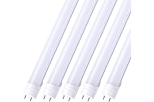 H&B Luxuries 4FT LED T8 Ballast Bypass Type B Light Tube, 18W, UL-Listed for Single-Ended & Dual-Ended Connection, 2340lm, T8 T10 T12, UL & DLC - 4000K (10Pcs)