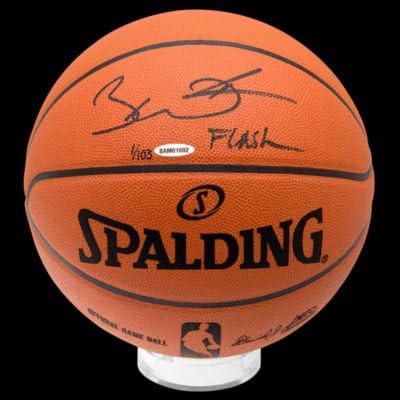 dwyane wade autographed basketball