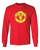 Local Imprint Men's Manchester United Long Sleeved Tee L Red