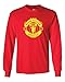 Local Imprint Men's Manchester United Long Sleeved Tee L Red