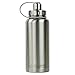 EcoVessel BOULDER TriMax Vacuum Insulated Stainless Steel Water Bottle with Versatile Stainless Steel Top and Tea, Fruit, Ice Strainer - 20 ounce - Silver Express