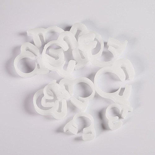 60PCS Plastic Hose Clamp Set Case Double Grip Hose Clamps Nylon Snap