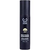 ZEUS Men’s Hydrating Face Moisturizer with SPF 50, Restores, Protects & Hydrates Skin, Daily Face Lotion for Men, Natural Mineral Sunscreen for Everyday UV Protection (Made in USA)
