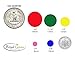 Round Stickers Dot Label in White - 1/2 (0.5) Half Inch Sticker Coding labels - Value pack - Semi gloss finish (1200 Pack)