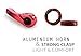 Pro Bike Grips | 5 Inch Comfiest Bicycle Handlebar Rubber Grip | Anti Slip, Comfort Grip, Ergonomic Design, Shock-Absorbent | Rubber and Aluminium Alloy Material | Red | 498.3