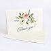 Thank You Cards Floral Flower Greeting Cards Notes for Wedding, Baby Shower, Bridal, Bussiness, Anniversary- 6 Design Blank Inside 4 x 6 inch- Including white envelope