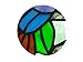 Stained Glass Window Panels Sun Catcher Honey Love Birds, 8