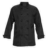Chef Apparel 350 10 Knot Button Chef Coat-Easy-Care Twill