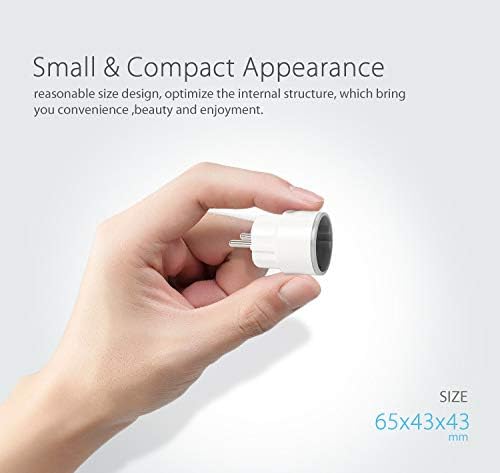 VVOOF 16A Smart Home Enchufe Con Control Remoto Smart Wlan Enchufe 4 Control De Voz Funcin De Temporizador Se Puede Usar Con Alexa Google Home Etc no Fabricado Por Ellos Solo En 2 4 GH