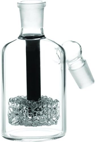 SCIENTIFIC LAB EQUIPMENT 12-951, ASH HOLDER FRIT GLASS GRID PERC 45 ANGLED JOINT BLACK MALE 18MM