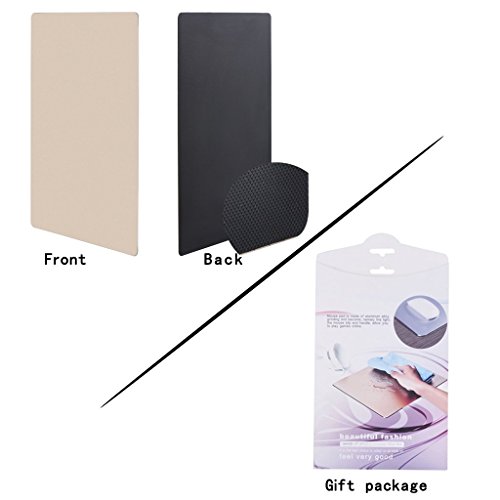 Mouse Pad, Qcute 9.18" 6.11" Gaming Aluminum Mouse Pad W Non-Slip Rubber Base & Micro Sand Blasting Aluminium Surface for Fast and Accurate Control(Gold) - Thumbnail 4