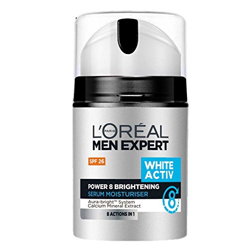 L'Oreal Men Expert White Activ Power 8 Brightening Serum Moisturizer 50ml (Best Whitening Cream For Men)