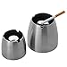 Ashtray, Newness Stainless Steel Tabletop Decoration Unbreakable Home Ashtray
