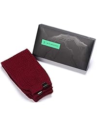 Marino Calentadores de pierna larga para mujer - Calcetines de invierno hasta la rodilla de punto alto para calentar las piernas, se envían en una elegante caja de regalo