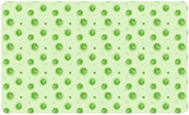 Special Design Custom Green apple Personalized Non-Slip Machine Washable Bathroom Indoor/Outdoor Doormat 30 by 18 Inch