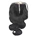 Beata Hair Brazilian Lace Closure Body Wave 12inch Middle Part Human Hair Closure Bleached Knots with Baby Hair