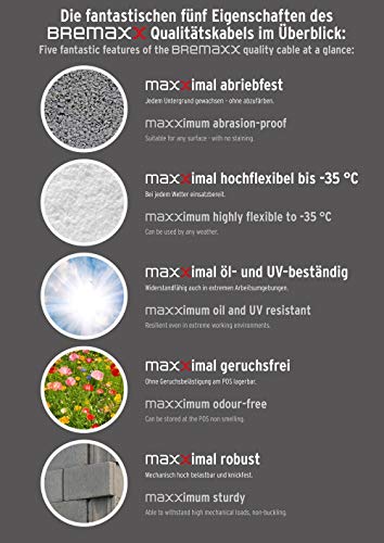 Brennenstuhl BREMAXX® verlengsnoer (25m kabel, voor buitengebruik IP44, toepasbaar tot -35 °C, olie- en UV-bestendig… - Afbeelding 5