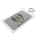 Specialist ID Rigid Fuel Card Holder with Key Ring - Clear Hard Plastic Card Protector Keychain for Fleet, Gas Cards, Company Cars and More - Key Card Holders for Work, Student, or Nurse