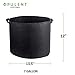 OPULENT SYSTEMS 10-Pack 7 Gallon Grow Bags Heavy Duty Thickened Nonwoven Fabric Containers for Potato/Plant Growing Pots with Handles (Black)thumb 1