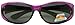 Fit Over Wrap Sunglasses w/Super Dark Polarized Lens - Size Medium Wear Over (Purple, Black)